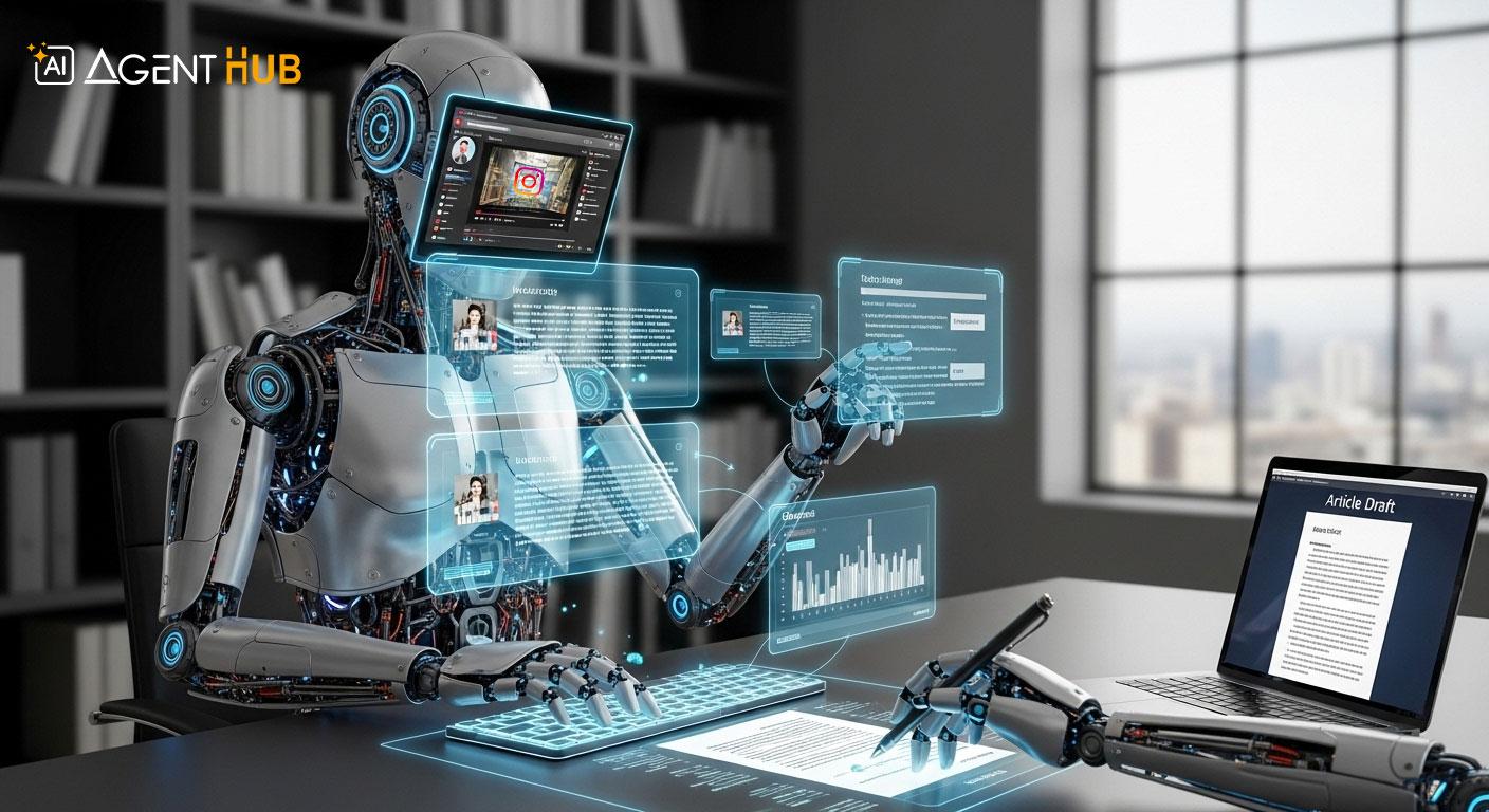 ربات و ایجنت هوش مصنوعی تولید محتوا و بازنشر در اینستاگرام