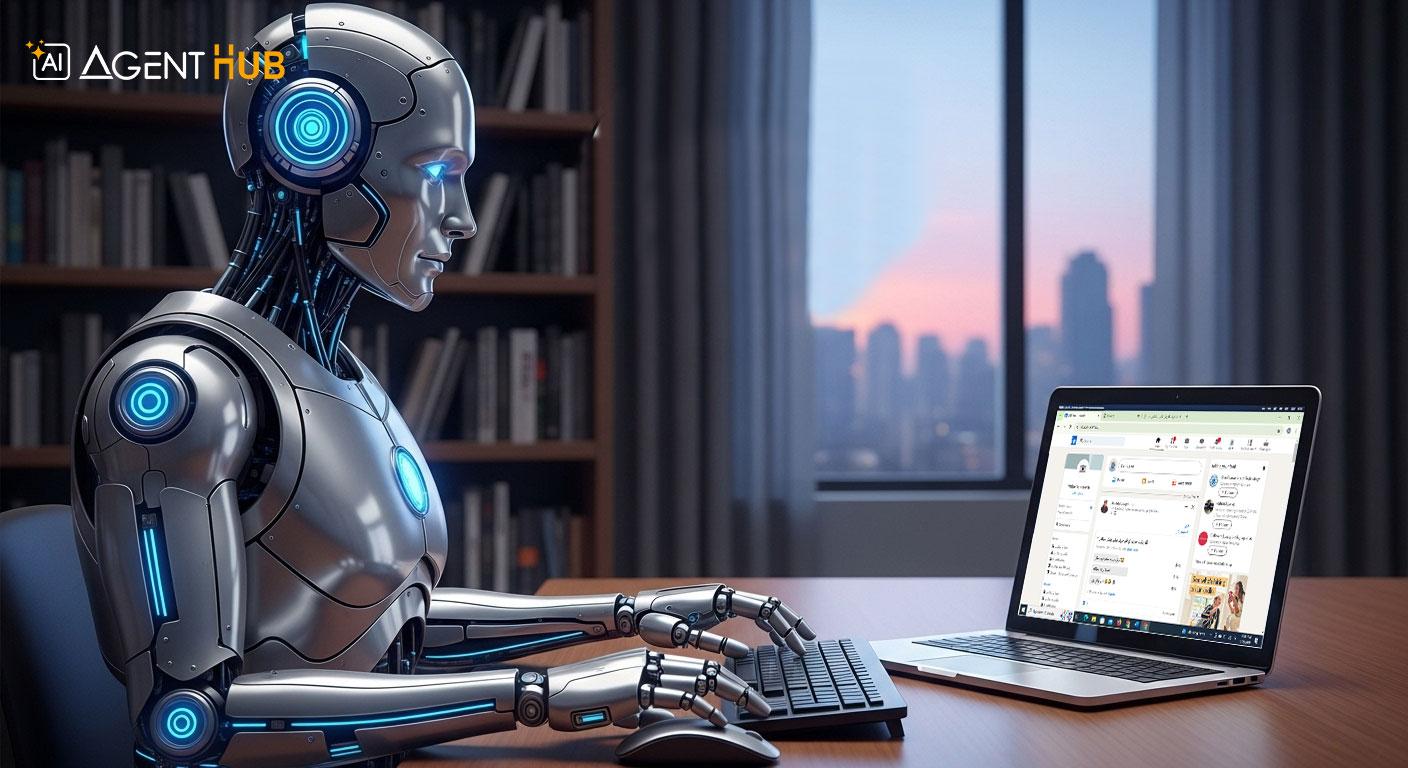 ربات و ایجنت هوش مصنوعی تولید و باز نشر محتوا در لینکدین