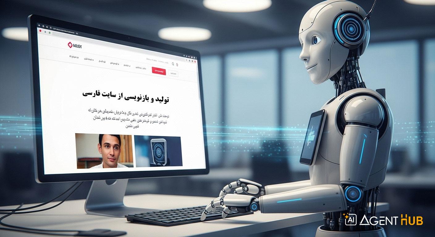 ربات و ایجنت هوش مصنوعی تولید و بازنویسی از سایت فارسی