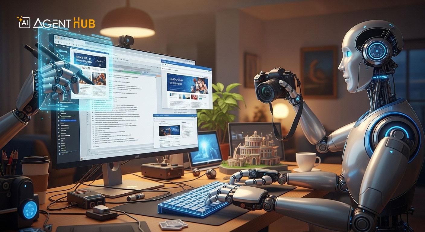 ربات و ایجنت هوش مصنوعی تولید محتوا از سایت مرجع خارجی